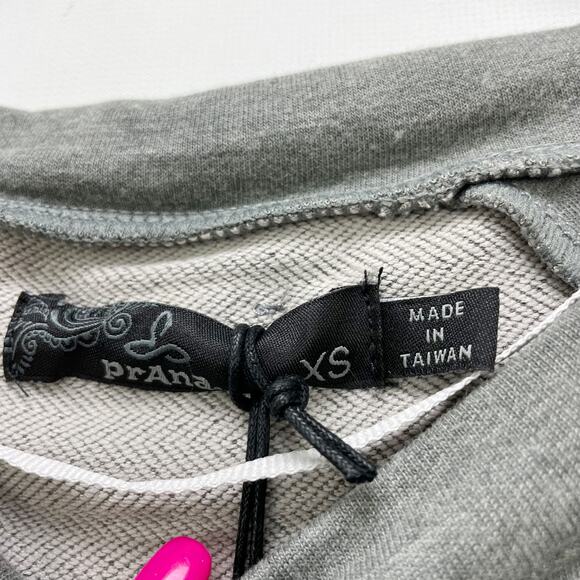 Prana Womens Rosie Sweatshirt Dress XS Grey Long Sleeve Pullover NWT - Picture 10 of 11